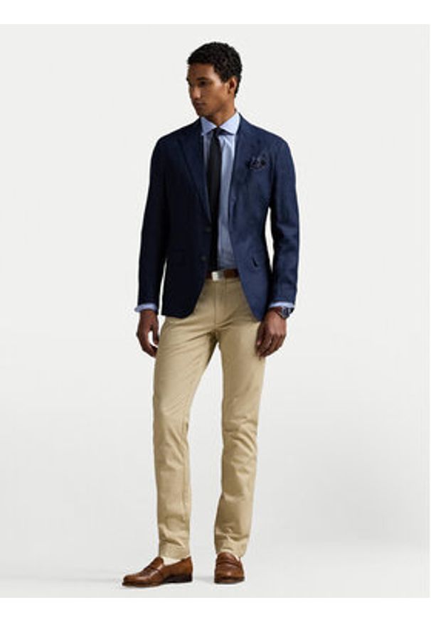 Polo Ralph Lauren Chinosy 710644988009 Beżowy Slim Fit. Kolor: beżowy. Materiał: bawełna