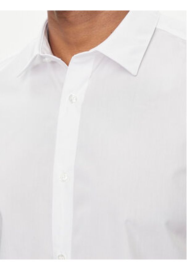 Jack & Jones Koszula Joe 12195062 Biały Slim Fit. Kolor: biały. Materiał: bawełna, syntetyk