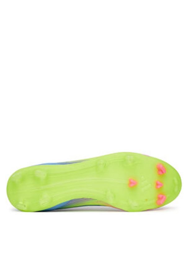 Adidas - adidas Buty do piłki nożnej F50 League Mid Firm/Multi-Ground JI0436 Granatowy. Kolor: niebieski. Materiał: materiał