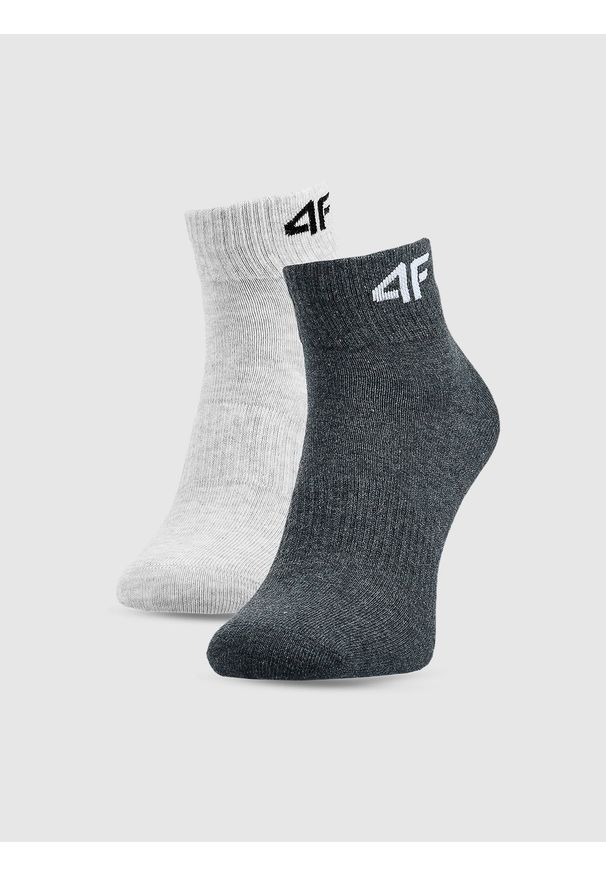4f - 4F Skarpetki casual za kostkę (2-pack) chłopięce - multikolor 38-40. Kolor: wielokolorowy. Materiał: bawełna, włókno, materiał, poliamid