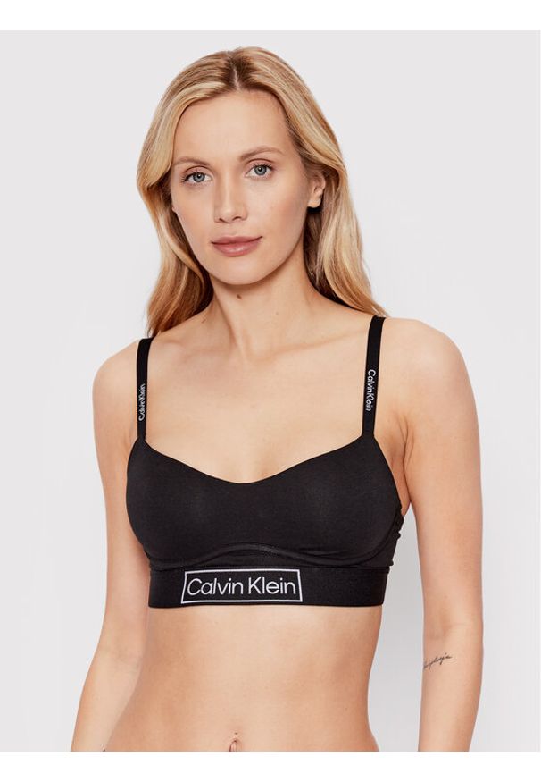 Calvin Klein Underwear Biustonosz top 000QF6770E Czarny. Kolor: czarny. Materiał: bawełna