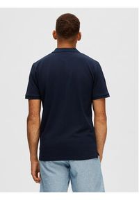 Selected Homme Polo 16087839 Granatowy Regular Fit. Typ kołnierza: polo. Kolor: niebieski #3