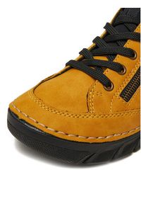 Rieker Sneakersy 55073-68 Żółty. Kolor: żółty. Materiał: materiał, syntetyk #4