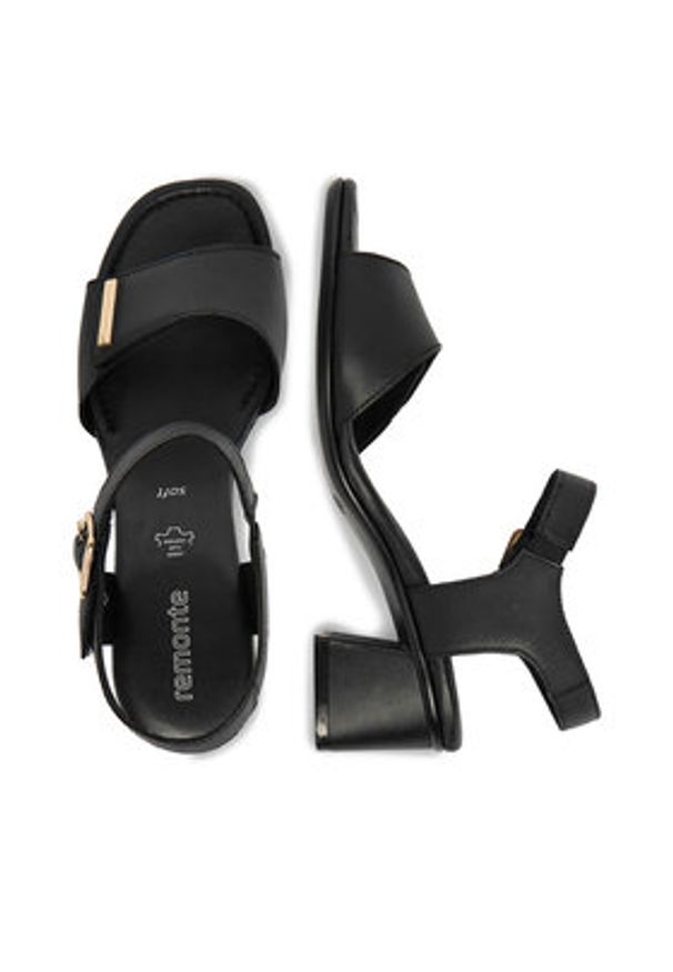 Remonte Sandały CEO-D1K54-00 Czarny. Kolor: czarny. Materiał: skóra