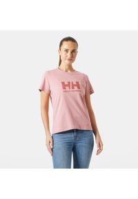 Koszulka damska Helly Hansen Logo 3.0. Kolor: różowy