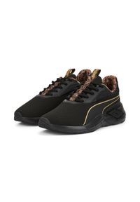 Buty do chodzenia damskie Puma LEX SAFARI GLAM. Zapięcie: sznurówki. Kolor: czarny. Materiał: materiał, syntetyk, tkanina. Szerokość cholewki: normalna. Sport: turystyka piesza