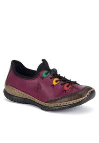 Rieker Półbuty N3271-30 Różowy. Kolor: różowy. Materiał: materiał #3