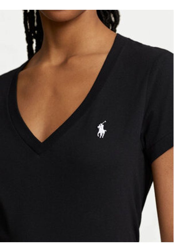 Polo Ralph Lauren T-Shirt 211902403003 Czarny Regular Fit. Typ kołnierza: polo. Kolor: czarny. Materiał: bawełna