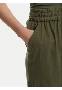 Vero Moda Spodnie materiałowe Caia 10333796 Zielony Wide Leg. Kolor: zielony. Materiał: bawełna