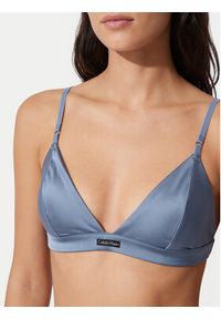 Calvin Klein Underwear Biustonosz braletka Signature Satin LV00QF8392 Niebieski jasny. Kolor: niebieski. Materiał: syntetyk #4