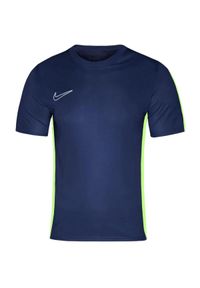 Nike - Męska Koszulka Academy DriFIT. Kolor: zielony, niebieski, wielokolorowy. Sport: turystyka piesza
