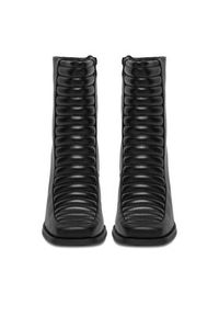 DeeZee Botki 7366 5-BLACK PU Czarny. Kolor: czarny. Materiał: materiał #5