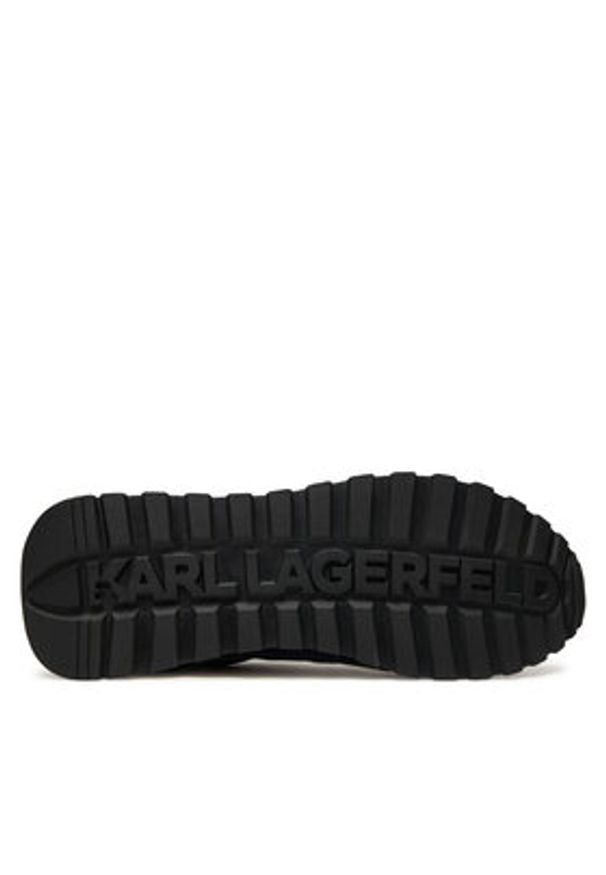 Karl Lagerfeld - KARL LAGERFELD Sneakersy KL51124D Granatowy. Kolor: niebieski. Materiał: skóra, zamsz