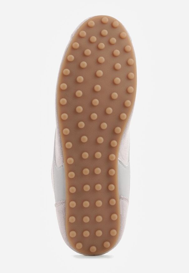 Renee - Szare Sneakersy Kultowe Tenisówki Y2K z Imitacji Zamszu Nerialle. Kolor: szary. Materiał: zamsz. Wzór: koronka. Sezon: lato