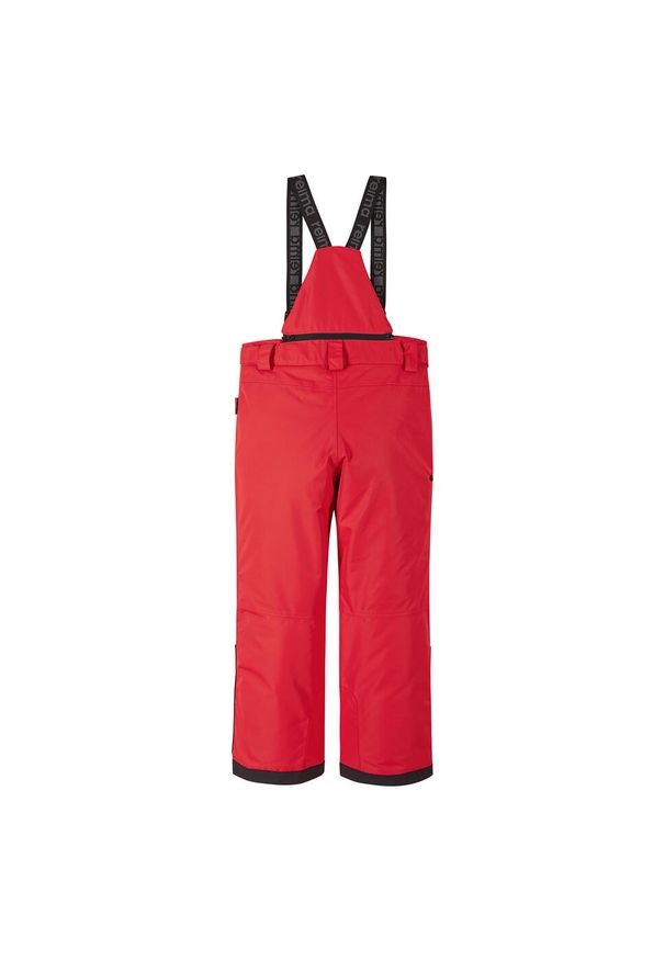 Spodnie narciarskie dla dziecka Reima Terrie z szelkami. Kolor: czerwony. Sezon: zima. Sport: narciarstwo