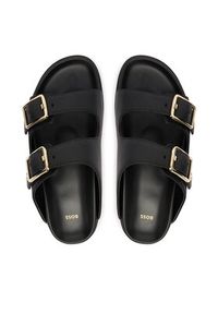 BOSS Klapki Freyah 50563376 Czarny. Kolor: czarny. Materiał: skóra #4