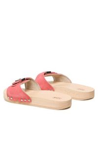 Scholl Klapki PESCURA FLAT FLEX Czerwony. Kolor: czerwony. Materiał: zamsz, skóra #3