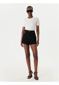 Versace Jeans T-Shirt 80HAHT09 Biały Regular Fit. Kolor: biały. Materiał: bawełna #4