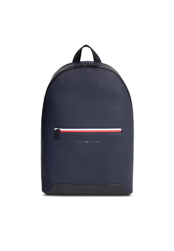 TOMMY HILFIGER - Tommy Hilfiger Plecak Th Ess Corp Dome Backpack AM0AM12200 Granatowy. Kolor: niebieski. Materiał: skóra