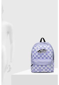 Vans plecak damski kolor fioletowy duży wzorzysty. Kolor: fioletowy. Materiał: materiał #4