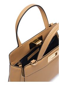 TOMMY HILFIGER - Tommy Hilfiger Torebka Th Modern Mini Satchel AW0AW18726 Brązowy jasny. Kolor: brązowy. Materiał: skórzane #4