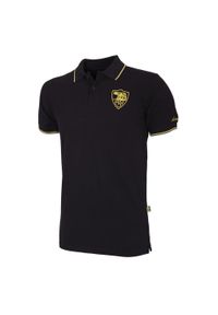 COPA FOOTBALL - Koszulka polo AS Roma Heritage Nera. Typ kołnierza: polo. Kolor: czarny. Materiał: materiał. Sport: piłka nożna #1