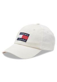 Tommy Jeans Czapka z daszkiem Heritage AW0AW14601 Biały. Kolor: biały. Materiał: bawełna, materiał