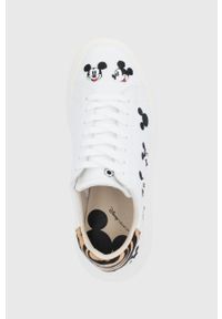 MOA Concept Buty skórzane kolor biały na platformie. Zapięcie: sznurówki. Kolor: biały. Materiał: skóra. Obcas: na platformie #4