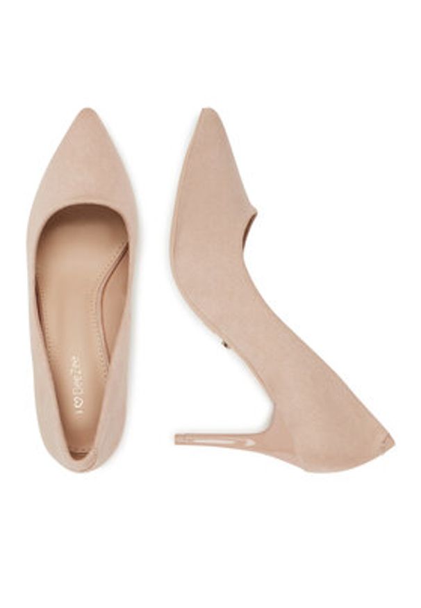 DeeZee Szpilki DZ002 Beżowy. Kolor: beżowy. Materiał: materiał. Obcas: na szpilce