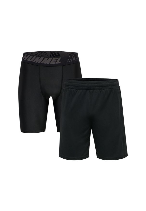 Spodenki Hummel TE Topaz (x2). Kolor: czarny. Materiał: tkanina. Sport: fitness