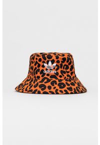 adidas Originals kapelusz x Rich Mnisi kolor pomarańczowy. Kolor: pomarańczowy. Materiał: materiał