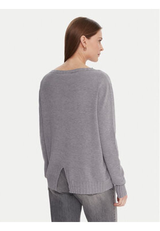 Kontatto Sweter 3M0808C Szary Relaxed Fit. Kolor: szary. Materiał: syntetyk