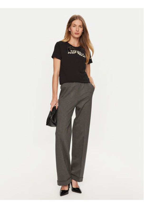 ViCOLO T-Shirt RS0042 Czarny Regular Fit. Kolor: czarny. Materiał: bawełna