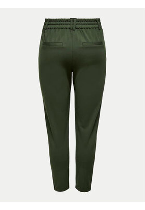 only - ONLY Spodnie materiałowe Poptrash 15115847 Khaki Regular Fit. Kolor: brązowy. Materiał: wiskoza