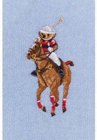Polo Ralph Lauren Koszula bawełniana męska regular z kołnierzykiem button-down. Okazja: na co dzień. Typ kołnierza: polo, button down. Kolor: niebieski. Materiał: bawełna. Wzór: aplikacja. Styl: casual #3