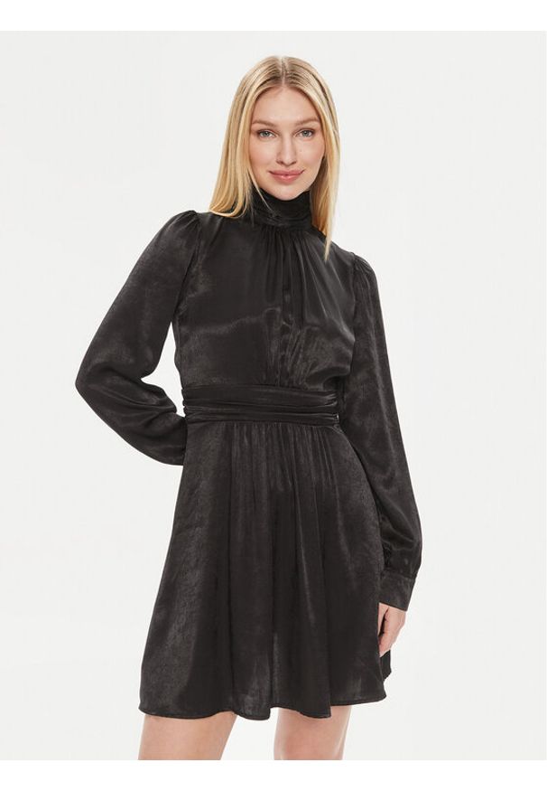 Please Sukienka koktajlowa A1CYNW0000 Czarny Regular Fit. Kolor: czarny. Materiał: syntetyk. Styl: wizytowy