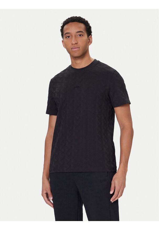 BOSS T-Shirt Mirror Artwork 50548649 Czarny Relaxed Fit. Kolor: czarny. Materiał: bawełna