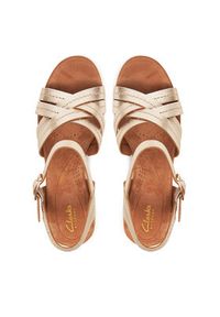 Clarks Espadryle Sabina Strap 26181463 Złoty. Kolor: złoty. Materiał: skóra #3