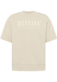 Mustang - MUSTANG Ben Crewneck SSleeve MĘSKA BLUZA Z KRÓTKIM RĘKAWEM LOGO Peyote 1013870 4094. Długość rękawa: krótki rękaw. Długość: krótkie #8