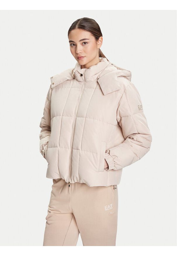 EA7 Emporio Armani Kurtka zimowa 7W000647 AF16074 U1046 Beżowy Regular Fit. Kolor: beżowy. Materiał: syntetyk. Sezon: zima