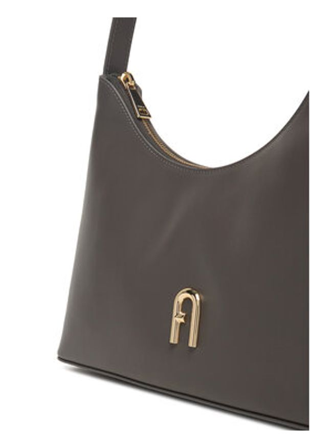 Furla Torebka Diamante WB00782 AX0733 BG 4283S 1007 Szary. Kolor: szary. Materiał: skórzane