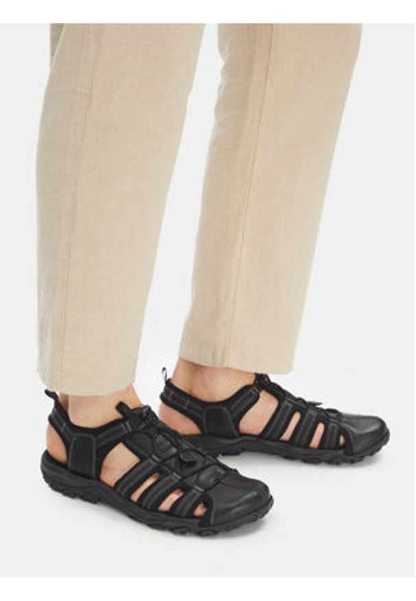 Lasocki Sandały RIKO-01 MB Czarny. Kolor: czarny. Materiał: skóra