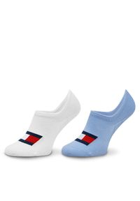 TOMMY HILFIGER - Tommy Hilfiger Skarpety stopki unisex 701228224 Niebieski. Kolor: niebieski. Materiał: bawełna