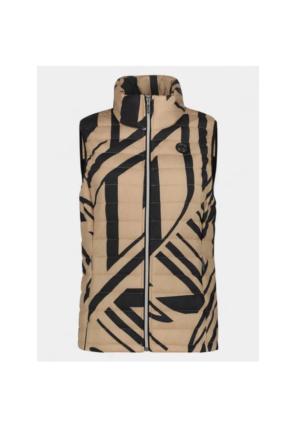 LUHTA - Kamizelka damska Luhta Isokorpi. Kolor: czarny, brązowy, wielokolorowy. Materiał: poliester. Sport: turystyka piesza