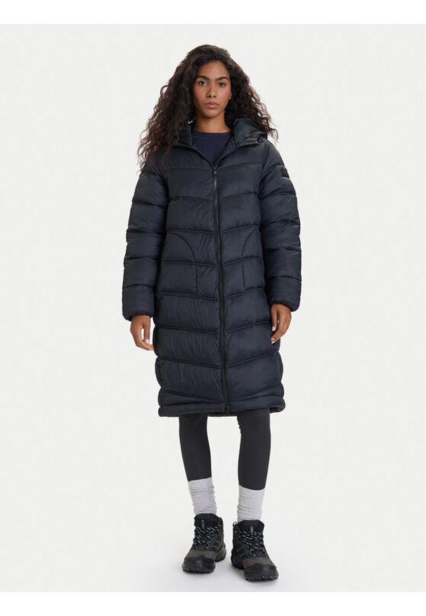 Napapijri Płaszcz zimowy A-Ega NP0A88XF Czarny Regular Fit. Kolor: czarny. Materiał: syntetyk. Sezon: zima