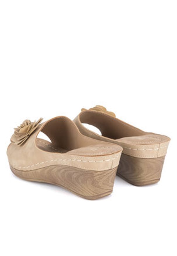 Clara Barson Klapki WYL05010-29 Beżowy. Kolor: beżowy. Materiał: syntetyk
