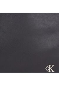 Calvin Klein Jeans Torebka Micro Mono Chain Shoulder Bag33 K60K611950 Czarny. Kolor: czarny. Materiał: skórzane