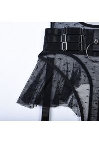 Intica - Komplet z transparentnym body na wieczorne wyjścia Treacy. Kolor: czarny. Materiał: materiał #8