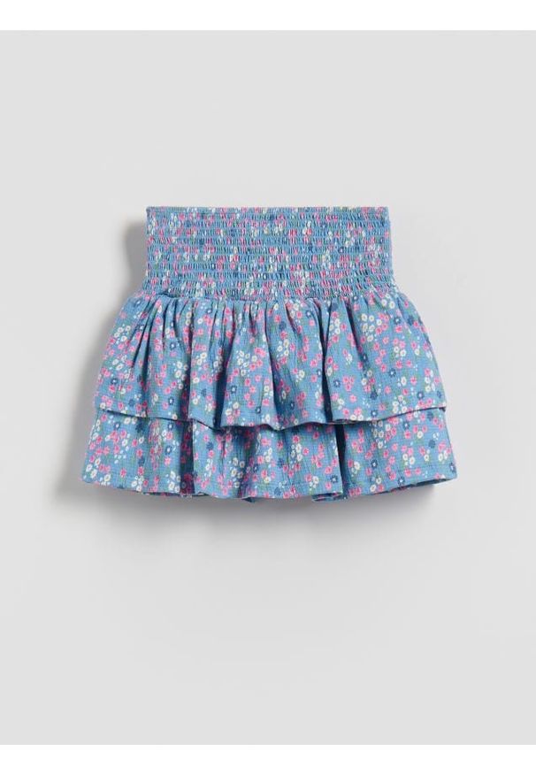 Reserved - Spódnico-szorty - niebieski. Kolor: niebieski. Materiał: bawełna