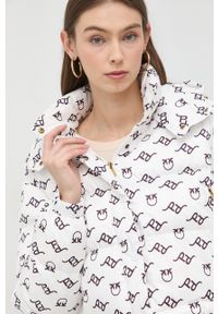 Pinko kurtka damska kolor biały zimowa. Okazja: na co dzień. Kolor: biały. Sezon: zima. Styl: casual #6